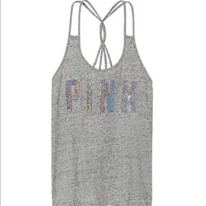 Bling Strappy Racerback Tank